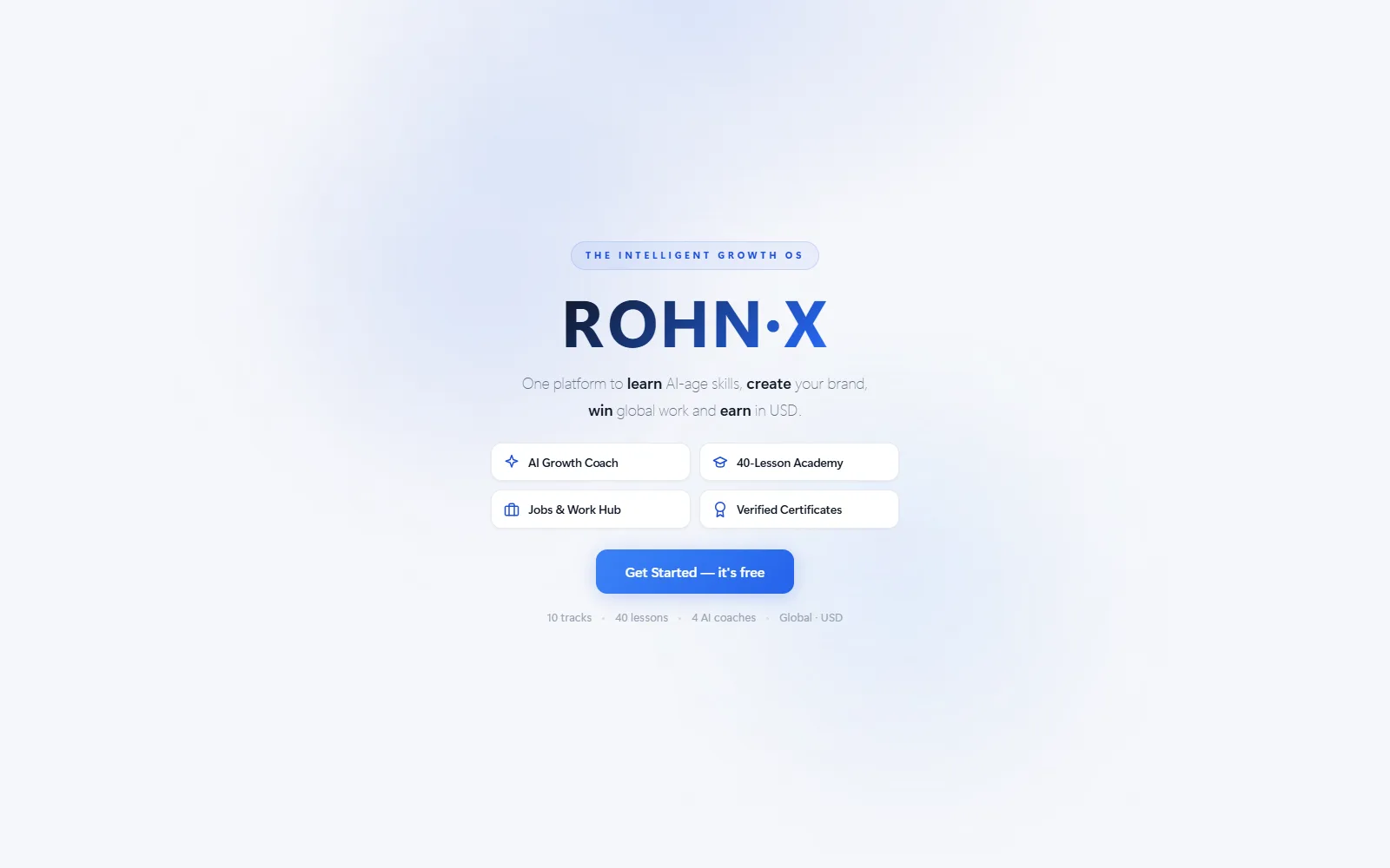 Rohn-X learning platform