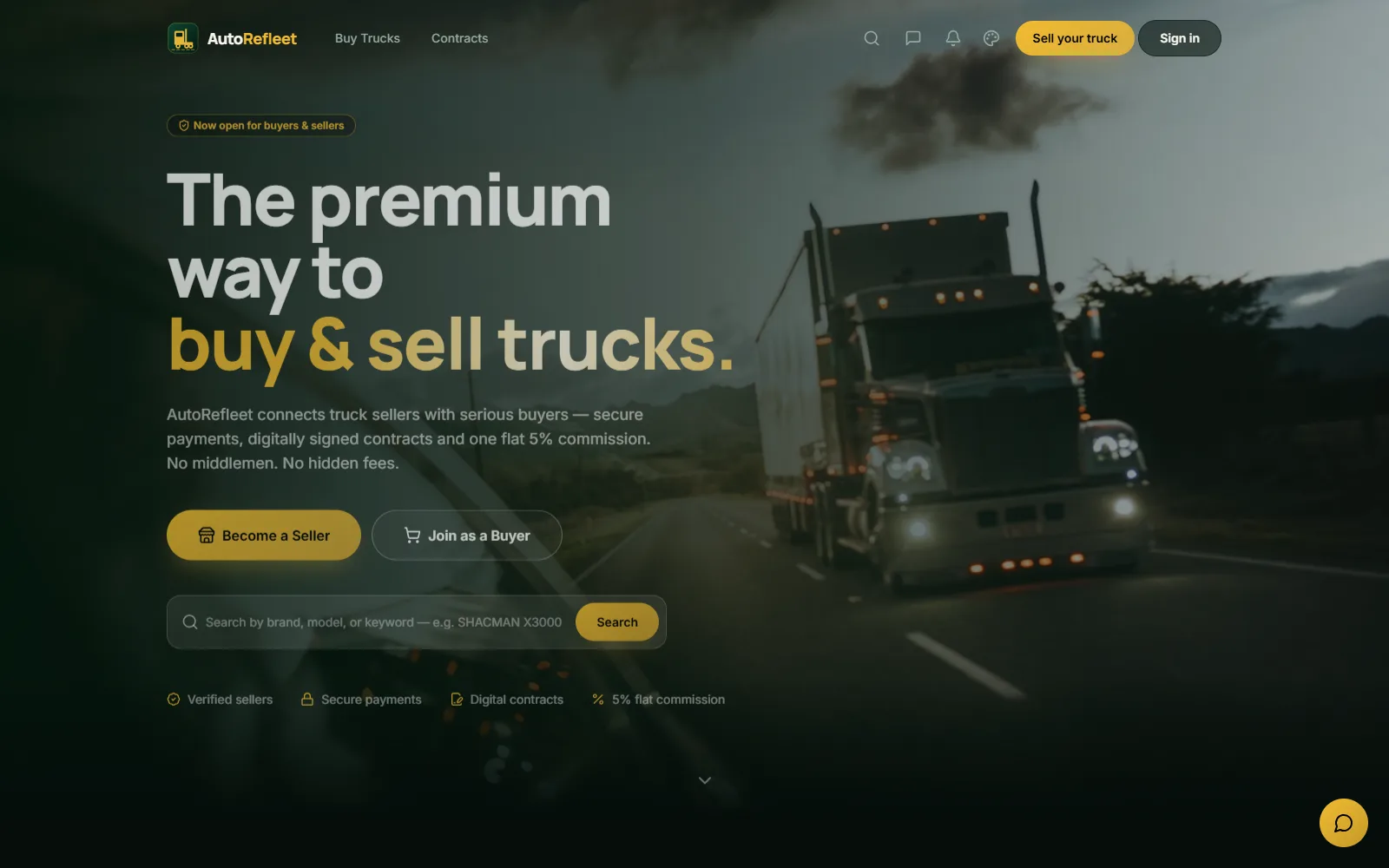 AutoRefleet truck marketplace